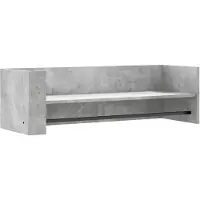 vidaXL Wandregal Betongrau 100x35x30,5 cm Holzwerkstoff