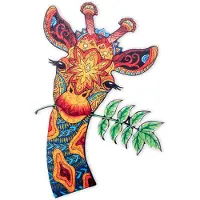 Coppens Holzpuzzle Giraffe A4 Format - 113 einzigartige Tierpuzzle-Teile