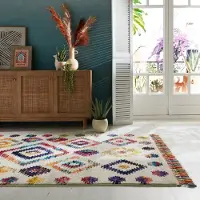 Flair Rugs Farbenfroher Teppich - Monero Bohemia Bunt 80x150 cm