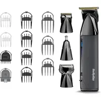 BaByliss MT991E, Schwarz, 0,2 mm, 1,6 cm, Universal, Bart, Ohr, Augenbraue, Gesicht, Schnurrbart, Nase, Stahl