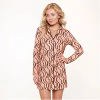 Lingadore Night Nachtkleid Smoke | Grösse: XXL | Farbe: Pink/Print