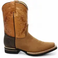 Grinders Braune, halbhohe Cowboy-Lederstiefel von – El Paso