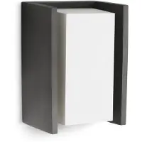 Philips Außenwandleuchte Bridge, dimmbar, schwarz, Aluminium, Modern, Wandleuchte außen