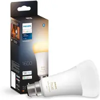Philips Hue White ambience E27 - Smarte Lampe A67 - 1600, Intelligentes Leuchtmittel, Bluetooth/Zigbee, Weiß, LED, E27, A67
