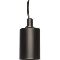 Annas collection Schwarze E27 Lampenfassung mit Schalter (zwart)