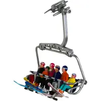Jaegerndorfer Figuren sitzend Snowboard 6 Stück (mix)