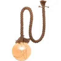 Intratuin Glaskugel gold b.o. 15 cm auf Seil / 10led warm weiß 2xAA