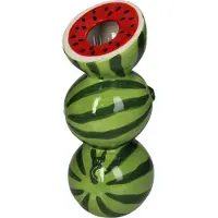 HD Collection Vase ''Watermelon'' in Grün/ Rot - (B)9,7 x (H)21,7 x (T)9,5 cm - onesize