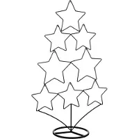 Edelman Dekoration Weihnachtsbaum schwarz l36xb16xh58 cm (zwart)