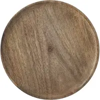Mica Decorations Mica Platte Duko rund braun Ø 30 cm GLO660652838