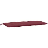 vidaXL Gartenbank-Auflage Melange Weinrot 120x50x7 cm Stoff
