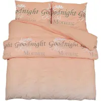 vidaXL Bettwäsche-Set Rosa 200x200 cm Baumwolle