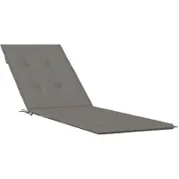 vidaXL Liegestuhl-Auflage Melange Dunkelgrau (75+105) x 50 x 4 cm Stoff