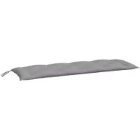 vidaXL Gartenbank-Auflage Grau 150x50x7 cm Oxford-Gewebe