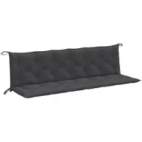 vidaXL Gartenbank-Auflagen 2 Stk. Melange Anthrazit 200x50x7 cm Stoff