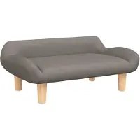 The Living Store Hundebett Taupe 70x40x24 cm Stoff