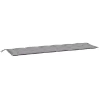 vidaXL Gartenbank-Auflage Grau 200x50x7 cm Oxford-Gewebe