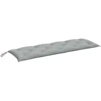 vidaXL Gartenbank-Auflage Melange Hellgrau 150x50x7 cm Stoff