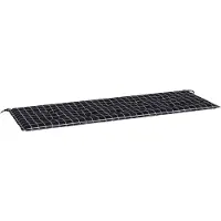 vidaXL Gartenbank-Auflage Schwarz Karomuster 150x50x4 cm Oxford-Gewebe