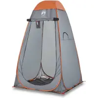 vidaXL Sichtschutzzelt Grau und Orange Pop-Up Wasserdicht