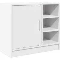 vidaXL Waschbeckenunterschrank Weiß 63x29x55 cm Holzwerkstoff