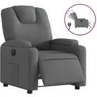 vidaXL Relaxsessel Elektrisch Dunkelgrau Stoff