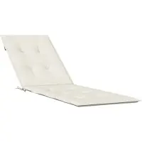 vidaXL Liegestuhl-Auflage Melange Creme (75+105) x 50 x 4 cm Stoff