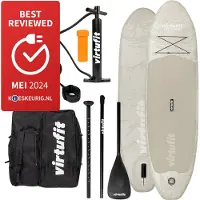 VirtuFit Supboard Ocean 275 Sand Beige inkl. Paddel Pumpe Tasche