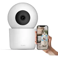 FlinQ Smart Pet Camera - Hundekamera mit App - 2K Innenkamera mit Tiererkennung - erkennt Hunde und Katzen - Petcam für Tiere