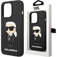 Karl Lagerfeld Klhcp14msnikbck Iphone 14 Plus15 Plus 6.7 Silicone Ikonik Handyhülle