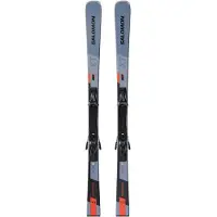 Salomon - Ski Set inkl. Bdg. - Pistenski - S/Max 10 Xt + MI12 Gw Copen Blue/Black/Neon Red 2025 - Größe 163 cm - Grau