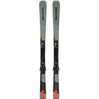 Salomon - Ski Set inkl. Bdg. - Pisten-Ski &ndash; Unisex &ndash; S/Max 8 XT + E M11 Black/Grey - S/Max 8 XT + E M11 Black/Grey - Größe 163 cm - Grün