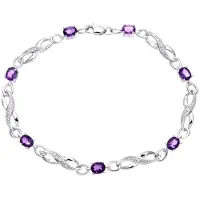 Diamant L'Eternel Armband aus 375 Weißgold mit Diamant mit Amethyst | Gr.: onesize