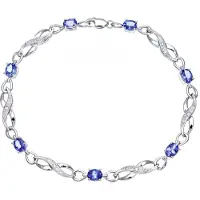 Diamant L'Eternel Armband aus 375 Weißgold mit Diamant mit Tansanit | Gr.: onesize