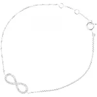 Diamant L'Eternel Armband aus 375 Weißgold mit Diamant Infinity-Design | Gr.: onesize