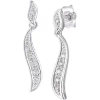 Diamant L'Eternel Ohrringe aus 375 Weißgold mit Diamant | Gr.: onesize