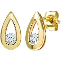 Diamant L'Eternel Ohrhänger aus 375 Gelbgold mit 0.15 Karat Diamant | Gr.: onesize