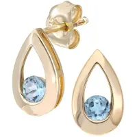 Diamant L'Eternel Ohrhänger aus 375 Gelbgold mit Topas | Gr.: onesize