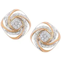 Diamant L'Eternel Ohrstecker aus 750 Roségold mit Diamant gedreht in Roségold | Gr.: onesize