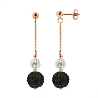 Diadema - Ohrringe Pinky Gold - Kollektion Kristall Perle
