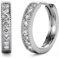MYC Paris Eclat Ohrringe - Silber und Kristall