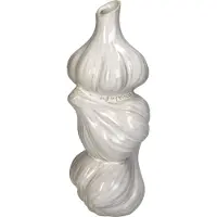 HD Collection Vase ''Garlic'' in Weiß - (B)9,5 x (H)23,1 x (T)9,2 cm - onesize