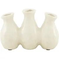 Natural Collections Vase 3er , creme , Keramik , Maße (cm): B: 18 H: 12 T: 6.0