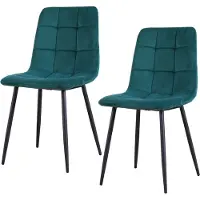 HTI 2er Set Stühle Mesa mit Ziernähten, B44,5xH86,5xT53 cm, Sitzhöhe 49,5 cm