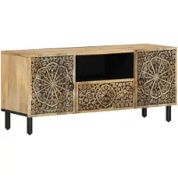 vidaXL TV-Schrank 105x33x46 cm Massivholz Mango
