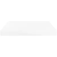 Beliani Doppelter Foam Matratze Weiß 140 x 200 cm Ergonomische Schaumstoff Medium Härtegrad