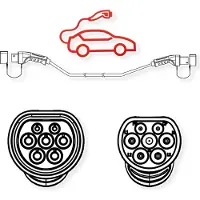 Roline E-Auto Ladekabel