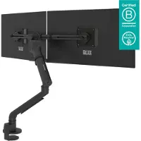 Dataflex Viewgo pro Monitorhalterung HD für 2 Monitore (48.843), schwarz