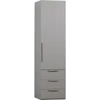 Woood Rens Kleiderschrank Aus Walnuss-Nachbildung, 1-Türig, Grau