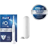 Oral-B iO 4S, Erwachsener, Vibrierende Zahnbürste, Tägliche Pflege, Sensibel, Super sensitive, Whitening, Weiß, Rund, Akku